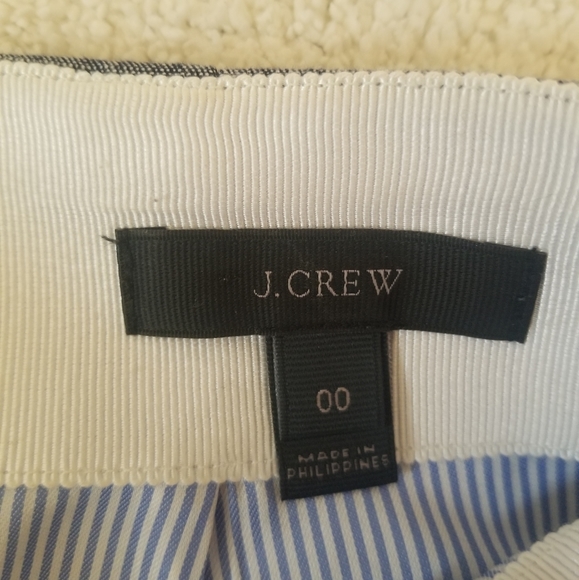 J. CREW Chambray Skirt w/Scalloped Detail | SZ 00 - Picture 8 of 10